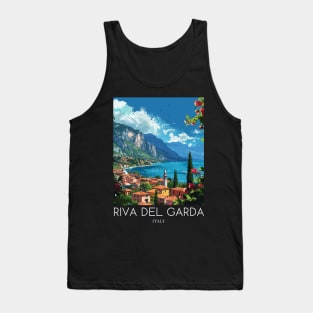 A Pop Art Travel Print of Riva del Garda - Italy Tank Top